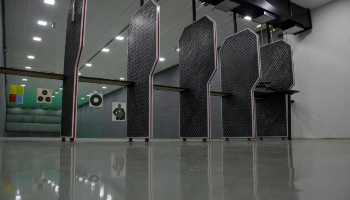 Sala tiro do alvo chumbinho 3 estandes