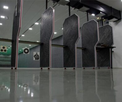 Sala tiro do alvo chumbinho 3 estandes